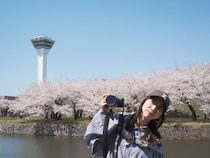 桜の名所・函館五稜郭で思い思いに楽しむ写真スケッチ