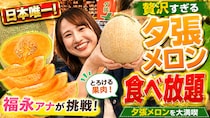 【日本唯一】夕張メロン食べ放題に福永アナがガチ挑戦！30分間で一体何切れ食べられる？【お得情報も！】