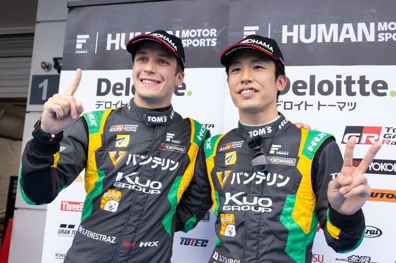 “2台とも速いTOMS”が復活！　雨のSF第9戦でフロントロウ独占。PPフェネストラズ「チームの進化を見せられた」｜スーパーフォーミュラ第9戦富士