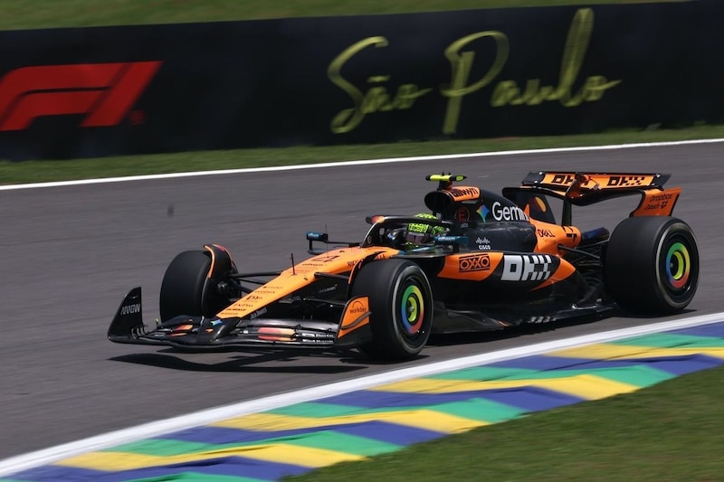 ランキング首位のノリスが首位発進も、レッドブル&フェラーリ爪を隠す。角田は痛恨のクラッシュで最下位20番手|F1サンパウロGP フリー走行1回目
