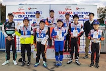 もてぎでカート少年・少女が本気のバトル！　今年もマカオから弾丸帰国の佐藤琢磨が熱視線送る