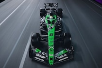 ザウバー、ラスベガスに特別カラーリング『ファイナルラップ』を準備。マシン全体にチェッカーフラッグをあしらう大胆なデザイン