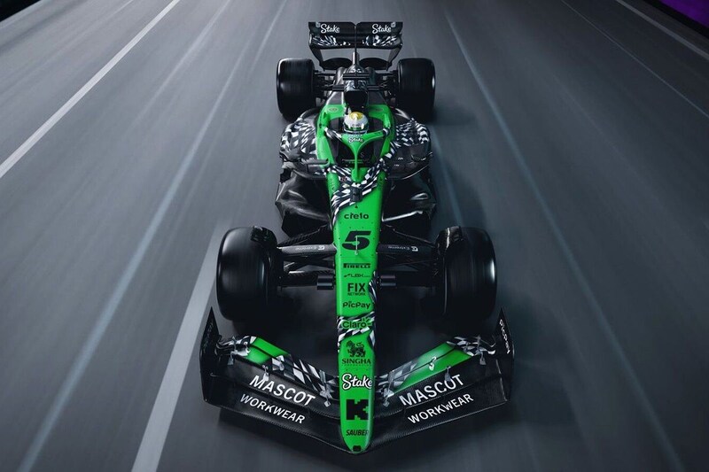 ザウバー、ラスベガスに特別カラーリング『ファイナルラップ』を準備。マシン全体にチェッカーフラッグをあしらう大胆なデザイン