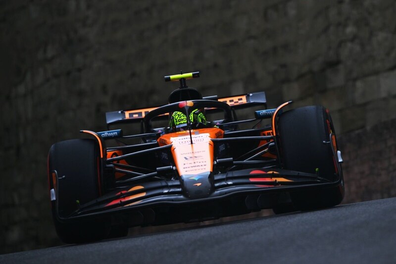 ノリス最速。フェルスタッペン2番手の一方角田裕毅16番手……予選はミディアム主流に|F1アゼルバイジャンGP FP3