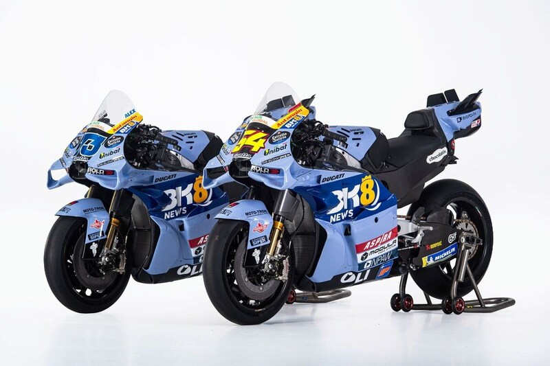 グレシーニ、2026年MotoGP参戦カラーリングをお披露目。今季からアレックス・マルケスにもファクトリーバイクが供給