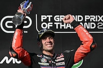 【MotoGP】「勢力図の判断にはまだ早い」ベッツェッキ、開幕戦圧勝も調子乗らず。スプリント転倒から立ち直りを喜ぶ