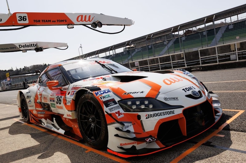 【レポート】スーパーGT公式テストが岡山でスタート。4連覇かかるau TOMSが首位発進で順調な滑り出し……プレリュード勢は5番手が最上位