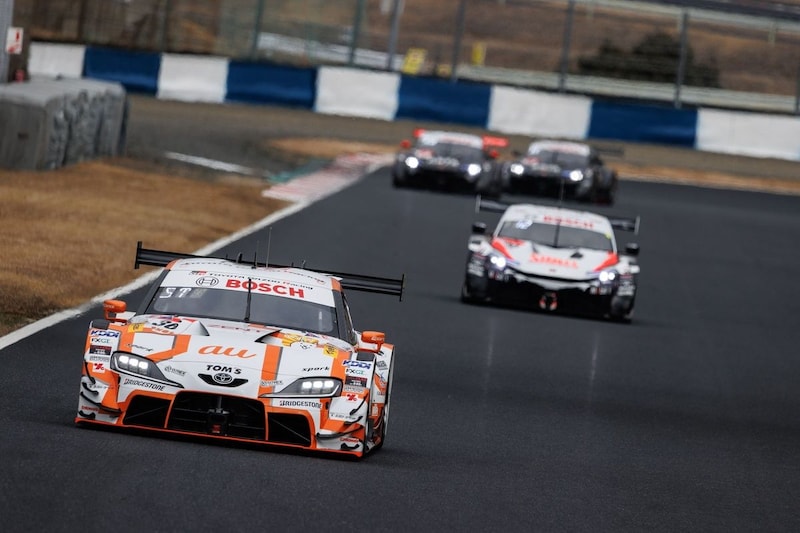 スーパーGT4連覇かかるau TOMS GR Supra、“通常運転”のテスト最速。弱点を挙げるなら伸びしろくらい？「セットアップはほとんどやってない」