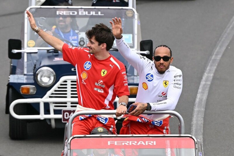 F1は新時代突入でマリオカート化？　特大ブーストで順位を入れ替え合う様が「”キノコ”を使ったみたいだ」とルクレール