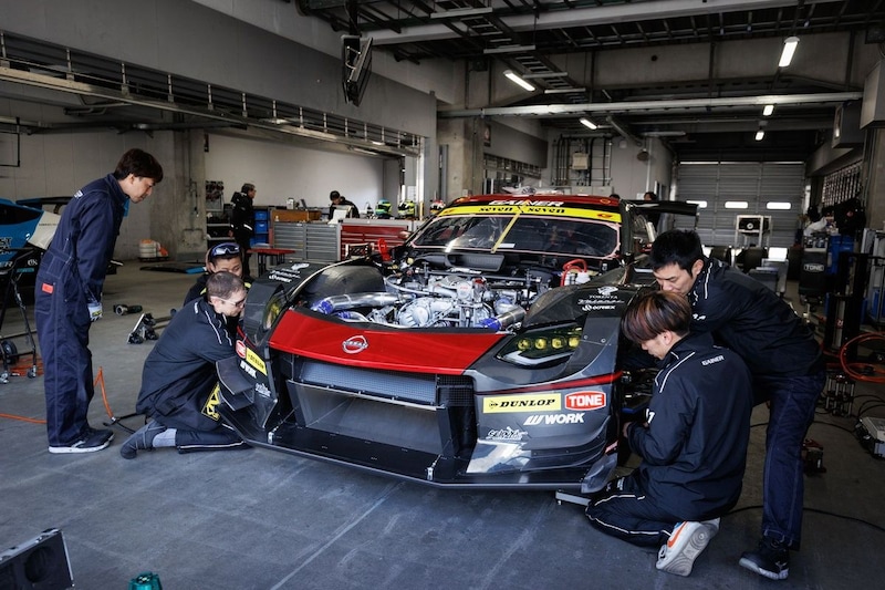 1台だけのはずが、2台走ってる!? 2月には驚きの“早着替えイリュージョン”も披露したGAINER Z。富士公式テストでようやく揃い踏み