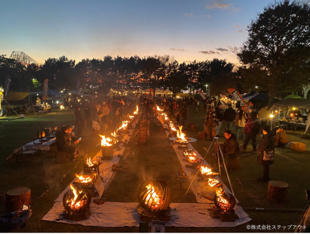 【有明で冬の炎を囲む一日】『焚火クラブ2026」が東京臨海広域防災公園で開催!70台以上の焚火台が火を灯す