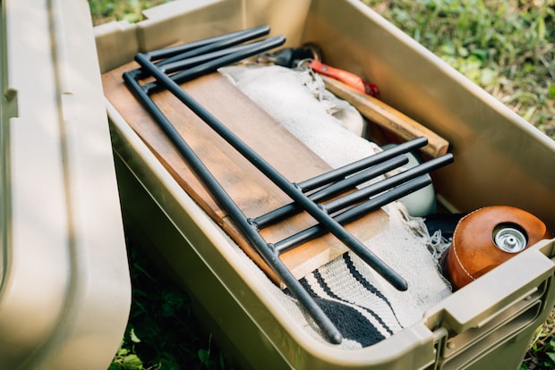 【キャンプも庭も、ONOEにおまかせ】『アイアンストライク』はラックにもテーブルにもなる最強ギア