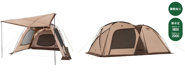 【夏キャンプの暑さ対策に】LOGOSの6人用2ルームテントが登場！大型窓で風通し◎