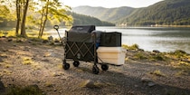 耐荷重190kg＆383Lの圧倒的キャパ。ZEN Campsのキャリーワゴンは足回りも超タフ！