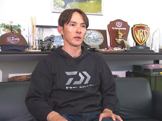川村光大郎選手。番組では、当日の戦略や心境等のコメントを後日深堀りして撮影。 &copy;釣りビジョン