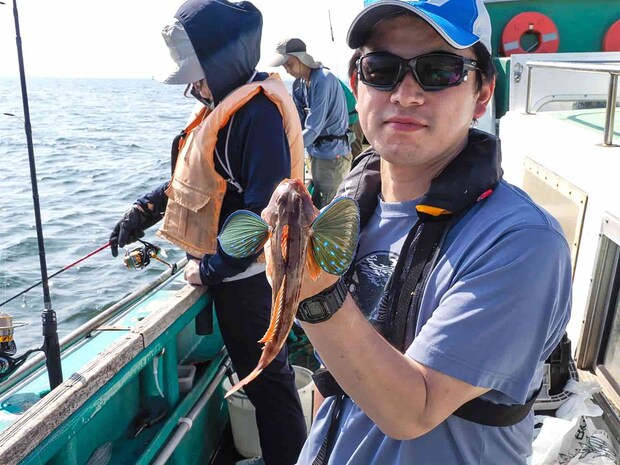 ホウボウも上がった。 &copy;釣りビジョン