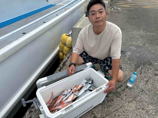 アカムツ初挑戦、8匹を獲って竿頭！ &copy;釣りビジョン