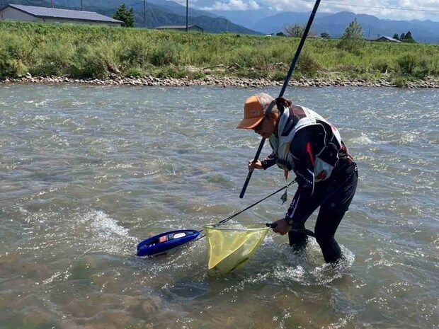 小川の鮎は「素直」鮎本来の引きを味合わせてくれる。 &copy;釣りビジョン