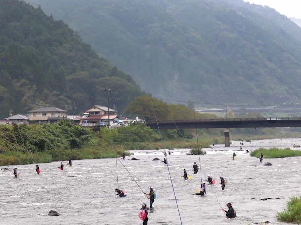 本部前ウインドパーク前は人気ポイントとなった。 ©釣りビジョン