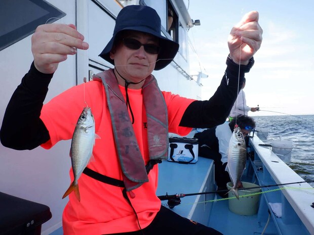 こちらもダブル！だんだん手慣れてダブルが多くなって来た！。 &copy;釣りビジョン