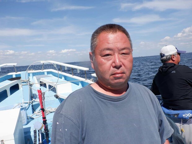 お世話になった『第十一まる八丸』の中村洋平船長。 &copy;釣りビジョン