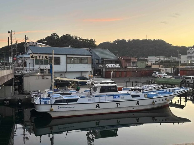 山下丸の船着場は夫婦橋の袂にある。 ©釣りビジョン
