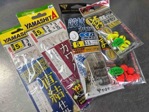 受付で購入出来る仕掛けや替えバリなど。 &copy;釣りビジョン