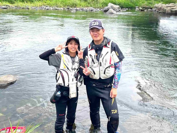 シーズン締め括りを笑顔にしてくれる那珂川であった！ &copy;釣りビジョン