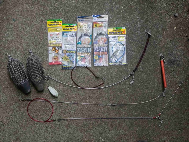 拘って組み合わせるのも楽しいビシアジ仕掛け。 ©釣りビジョン
