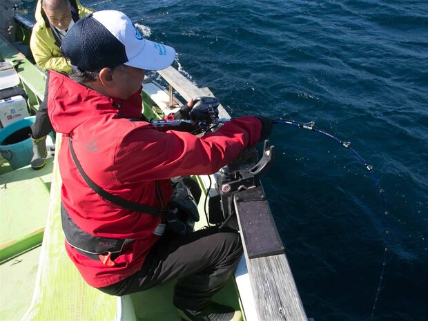 泳がせ仕掛けにヒットしたが…。 &copy;釣りビジョン