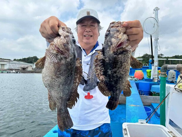 ムラソイ8匹を釣って竿頭！ &copy;釣りビジョン