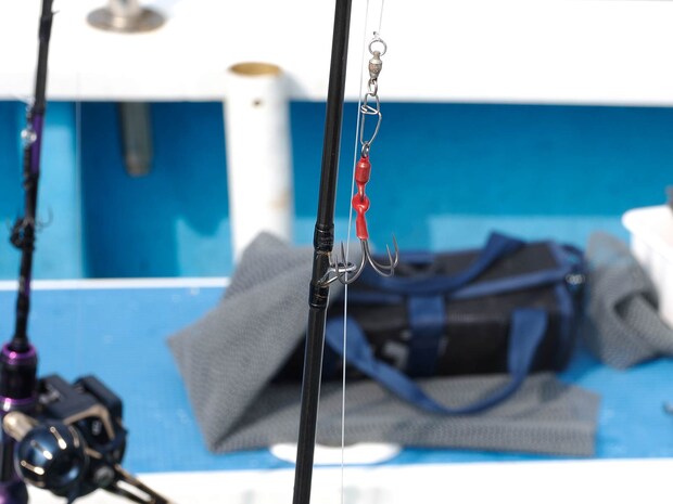 『深川 吉野屋』のフックシステム。絡み防止の対策がなされている。 ©釣りビジョン