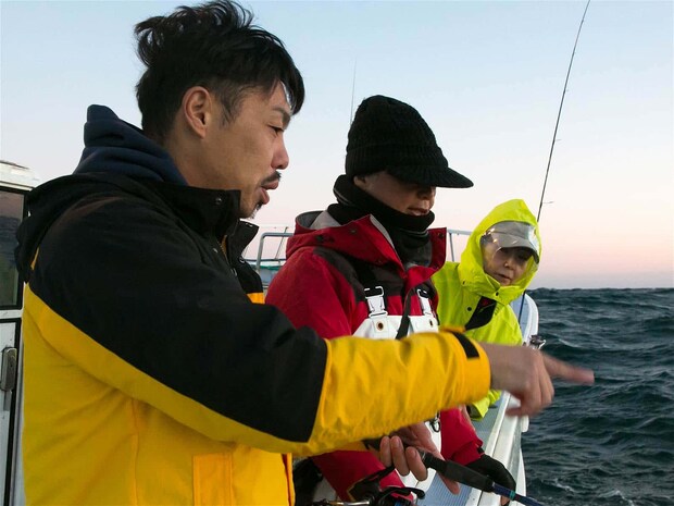 山口大地さんが分かり易くレクチャーしてくれる。 &copy;釣りビジョン