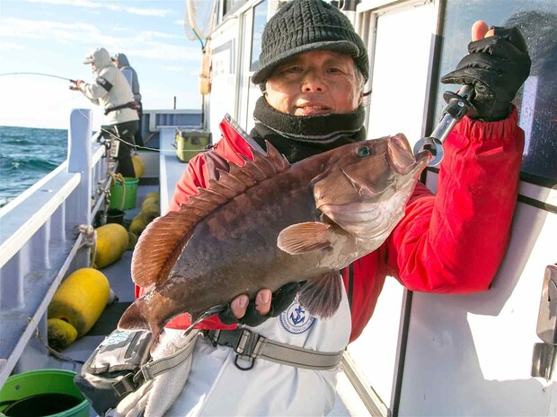 マハタ。 美味しい魚ゲット。 &copy;釣りビジョン