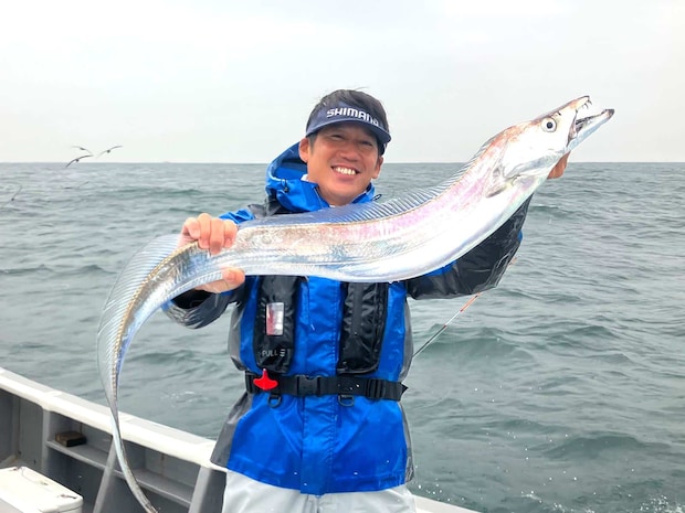 番組撮影中にスーパードラゴン。&copy;釣りビジョン