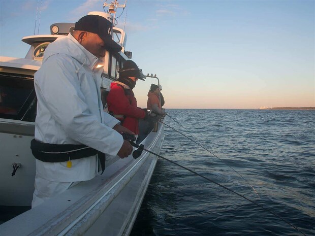 水深は約30m。時折潮の速い場所に入ることもあるので集中。 &copy;釣りビジョン