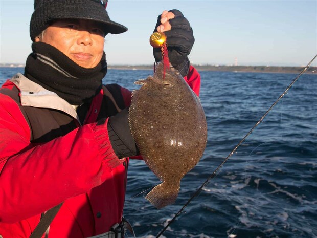 ガンゾウビラメが上がった。 &copy;釣りビジョン