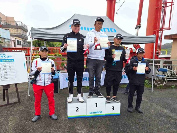 「セミファイナル大村湾大会」へ進出する上位5名。おめでとうございます。 &copy;釣りビジョン
