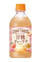 サントリー「クラフトボス 世界のTEA」から新作「甘桃ティーラテ」登場/ホットティーシリーズ第2弾