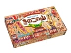 【関西限定】“駄菓子屋さんのきなこ棒”風味『きのこの山』登場…発売50周年記念、無料配布イベントも/ 明治