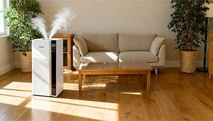 20Lの超大容量!加熱式と超音波式の「ハイブリッド式加湿器」