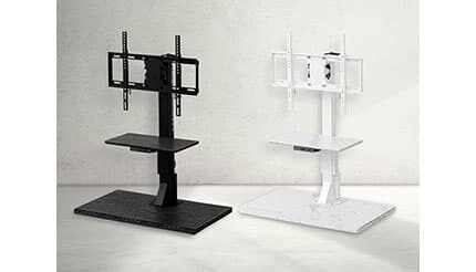 もう、テレビの高さに悩まない!リモコンで動く「電動昇降テレビスタンド」