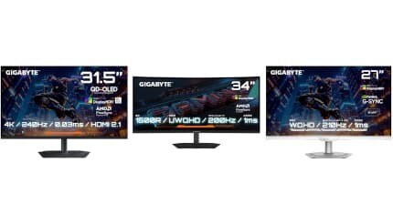 27インチから34インチまで GIGABYTEからゲーミングモニター3機種が登場