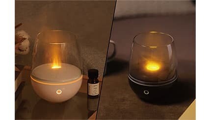 暮らしに癒しの体験を！炎のゆらぎと霧の漂いを演出する「アロマディフューザー」