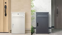 玄関にすっきり設置、タンスのゲン宅配ボックス新モデルはポスト一体型