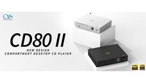コンパクトでクラシックなデザインの据え置き型CDプレーヤー「CD80II」