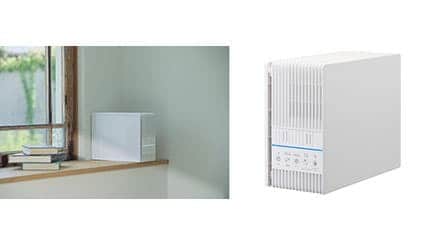 置き方自由! スぺパに特化した薄型空気清浄機がドウシシャから