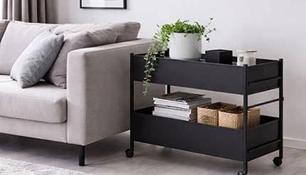 押し入れのデッドスペースを有効活用、タンスのゲンからキャスター付き収納ワゴン