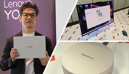 半透明な一体型PC ワコムのテクノロジー使ったノートPC レノボの「Yoga Gen 11」シリーズ一挙発表