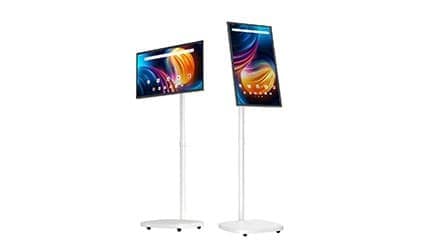 家中どこでも“巨大スマホ感覚”！ キャスタースタンド付きで新しい生活スタイルを提案する27インチタッチ液晶タブレット